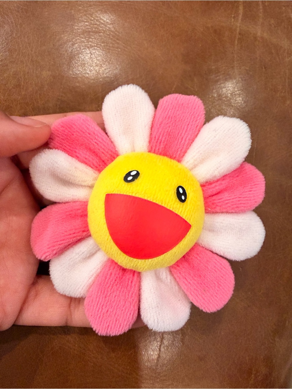 Authentic Takashi Murakami Flower Keychain from Coffee Zingaro, Japan